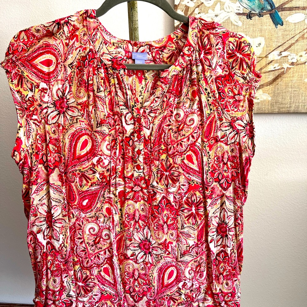 Laura Scott cap sleeve top